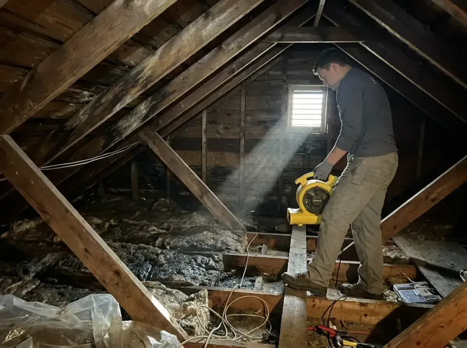 attic-water-damage-drying-proc-007 — frequently asked questions, Emergency Water Extraction & 24/7 Flood Response in Dalevil…